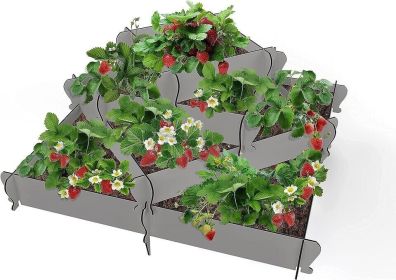 Garden Bed Elevated Raised Vegetables Flowers Herb Planter Fence Outdoor