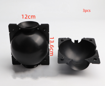 Plant High Pressure Propagation Box Tree Grafting Growth Ball (Option: Black 3pcs-L)